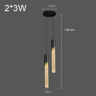 SkandiShop Modern Luxury Crystal Pendant Lamp